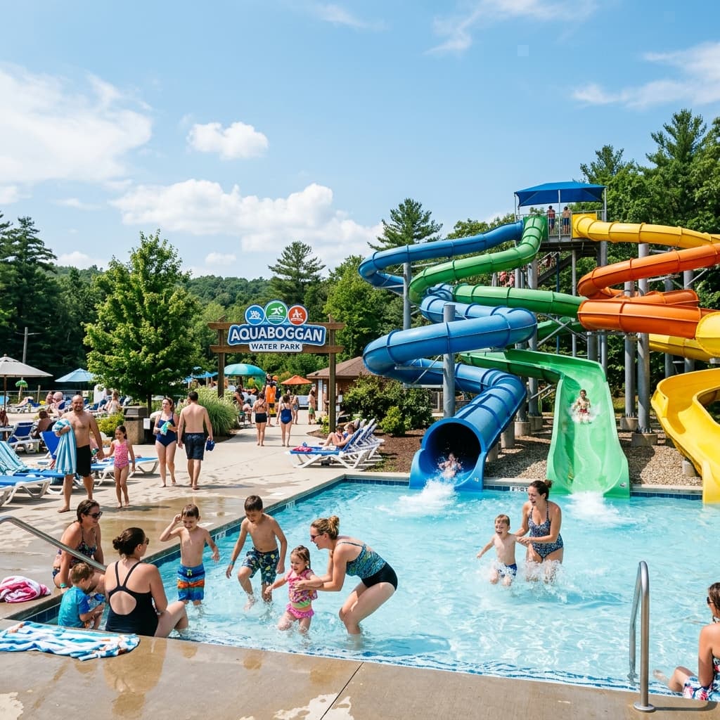 Aquaboggan Water Park local attraction near The Maine Motel