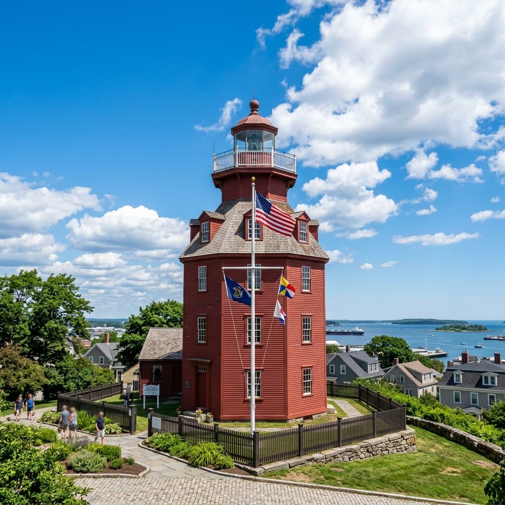 Historic Portland Observatory sightseeing landmark